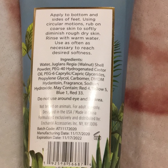 Coconut Mint Foot Scrub Clinical Works NWT 8.1oz - Picture 5 of 7